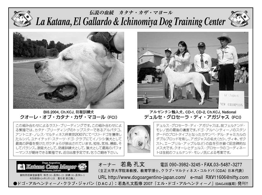 Information May 10th 03 December 21th 08 03 06 01 第46回関東ブロック ケネルクラブ全犬種展覧会開催 03年5月18日 主催 ｋｃｊ関東ケネルクラブ 04 02 07 The Fiesta Doguera That Will Be Organised At The Centro Fiera Del